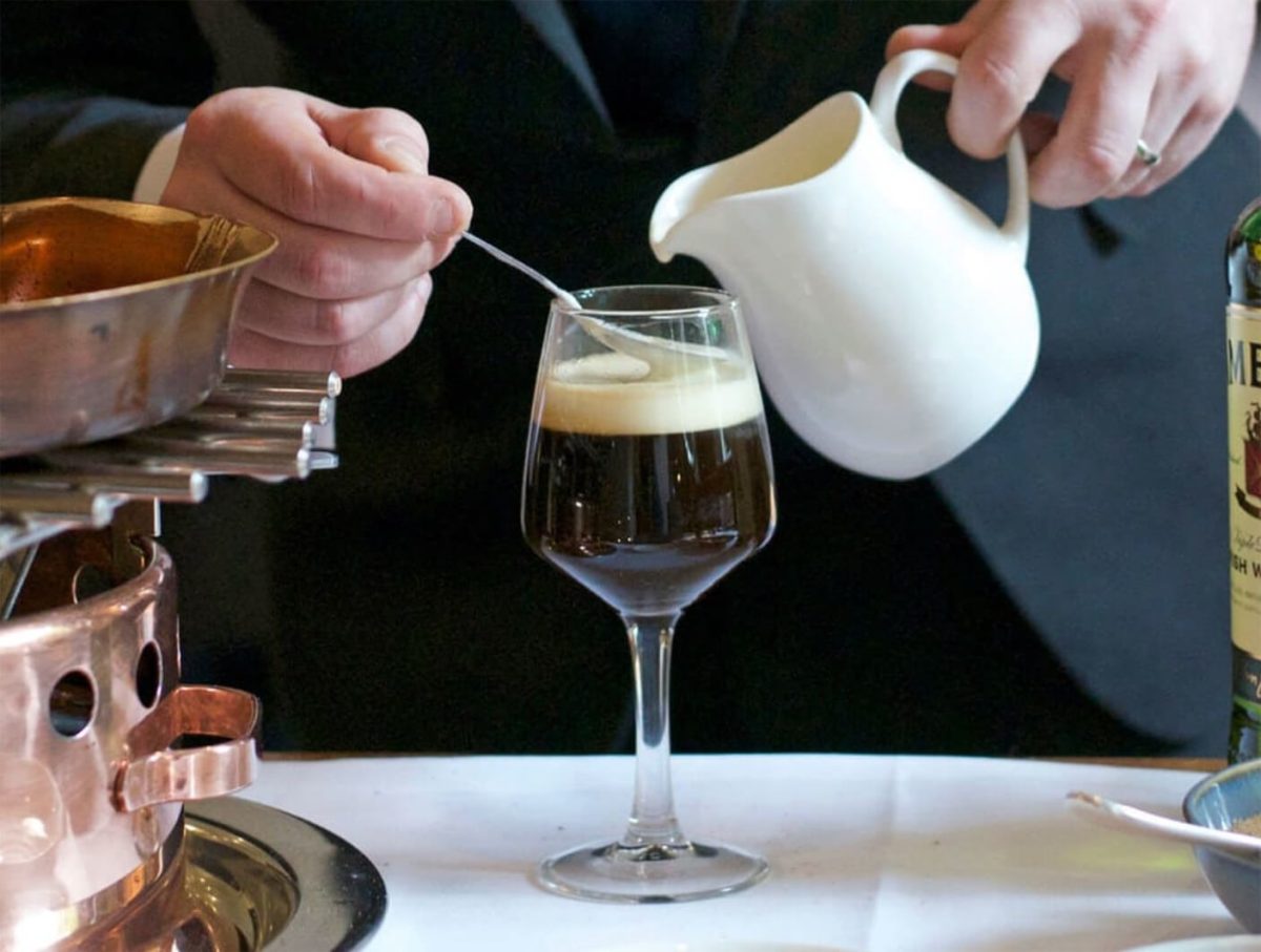 Making Irish Coffee
